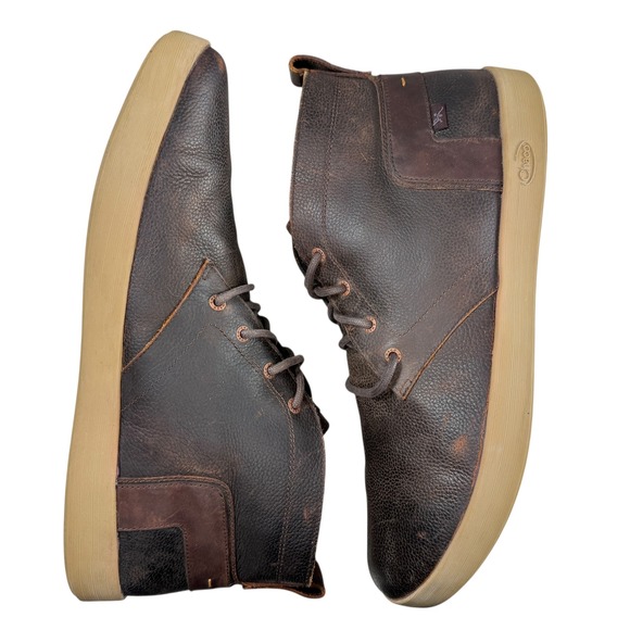 Chaco Mahogany Performance Footwear Mens Chukka Boots Lace Up Size 14 - Picture 9 of 12